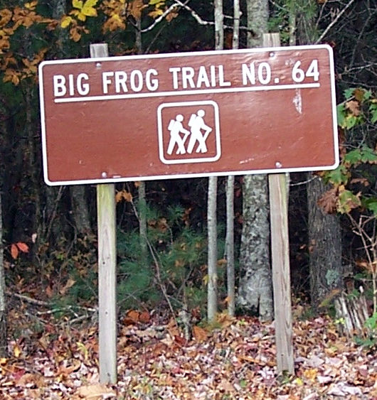Big Frog Trail Sign